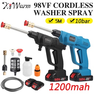 ปืนฉีดน้ําแรงดันสูง ไร้สาย 98VF สําหรับแบตเตอรี่ Makita 18V