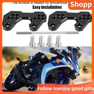 [READY STOCK] 2Pcs Motorcycle Rearset Base Foot Pegs Accessories for Yamaha MT03 YZF-R3 2015-2016 eavY