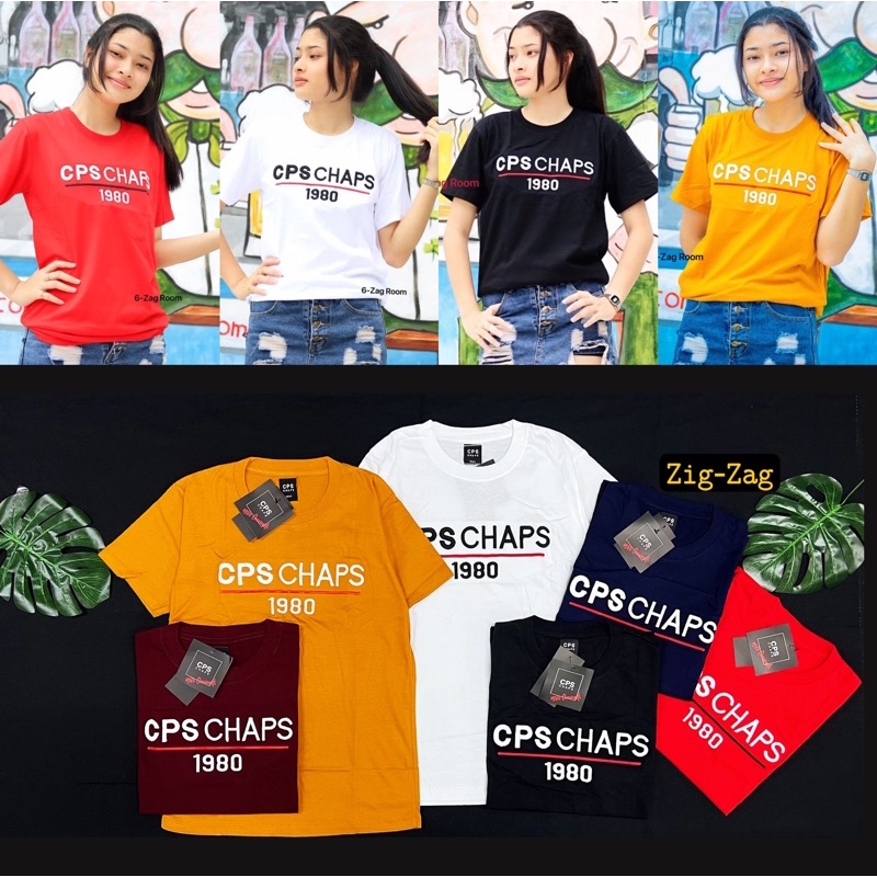 เสื้อยืดงานป้าย-งานปักนูน CPS CHAP 1980 Cotton 100% (SMLXL) No.38