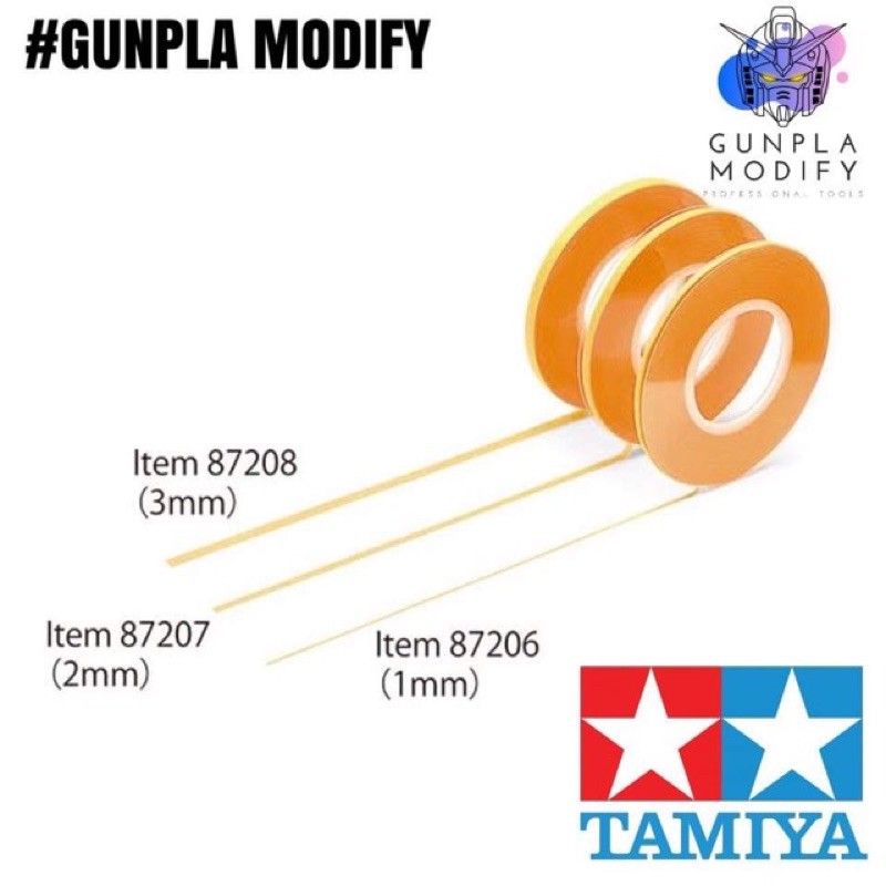 TAMIYA Masking Tape เทปบังพ่นแบบเล็กบาง 1mm 2mm 3mm