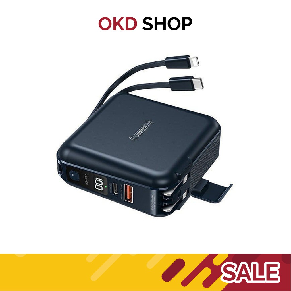 REMAX รุ่น RPP-145 Wireless Power Bank Type-C TO IOS แบตสำรอง 10000mAh ...