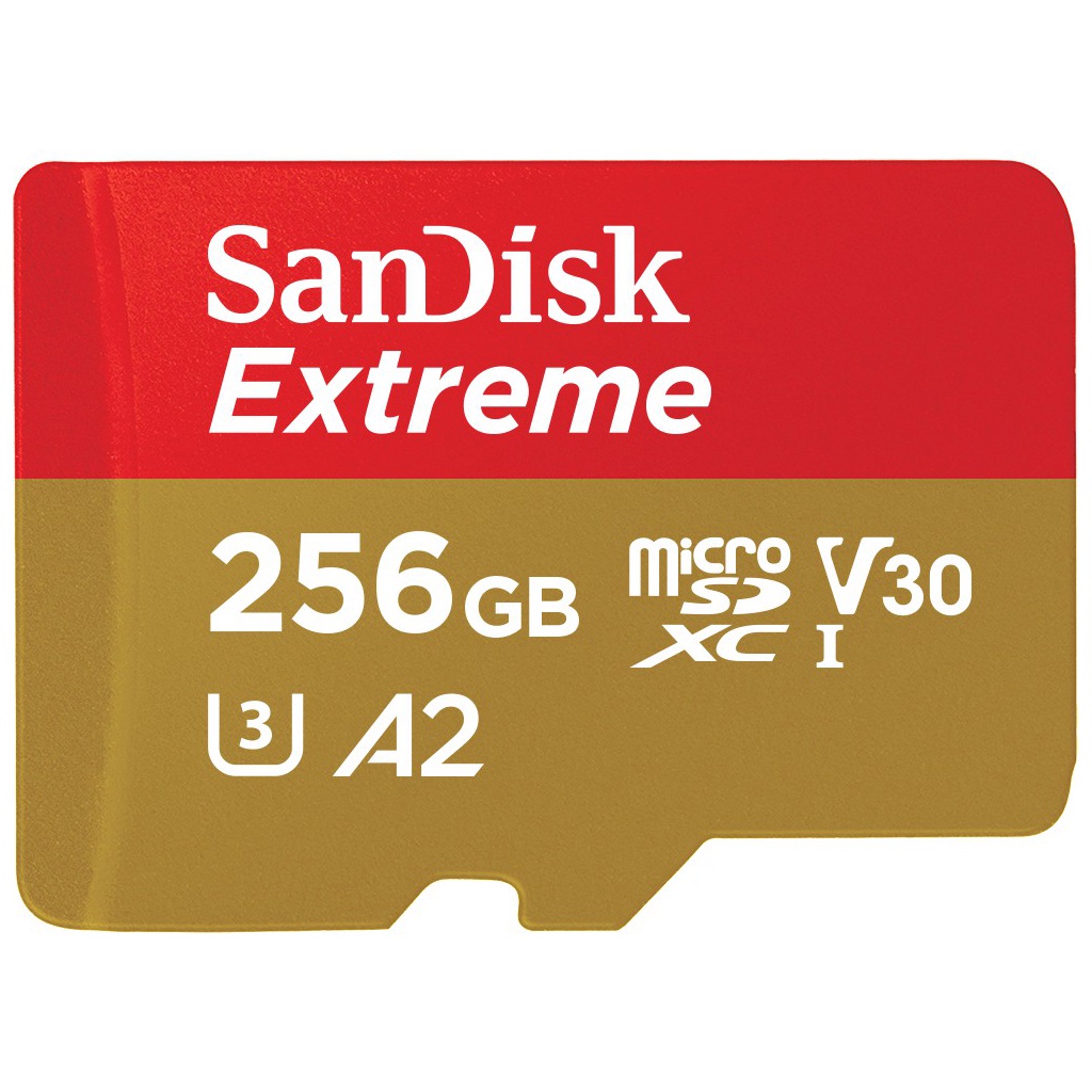 SANDISK EXTREME Micro SD Card 256GB 128GB 64GB  SDXC A2 U3 R/W 190/90mb/s* (SDSQXAV) Nintendo Switch