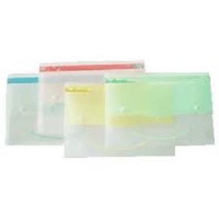 (KTS)แฟ้มกระเป๋าติดกระดุม Intop ขนาด A4 รุ่น 220Q รุ่นคละสี