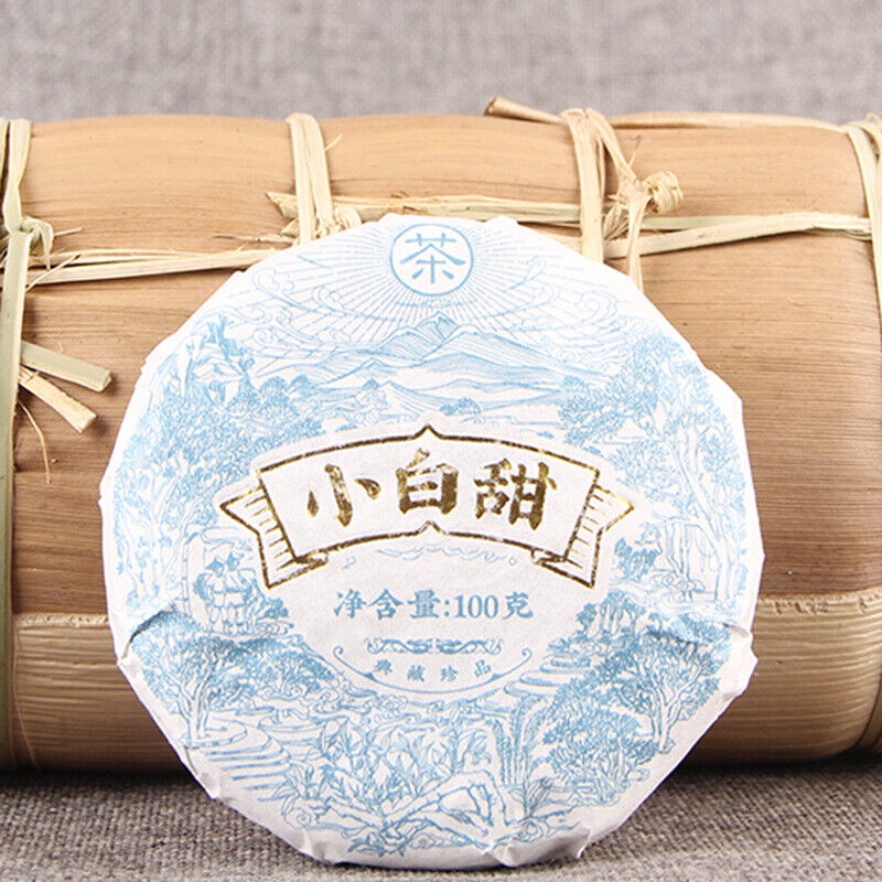 ชาจีน ชาขาว เค้กออร์แกนิก ต้นโบราณ 100 กรัม Xiaobaitian Alpine Tea