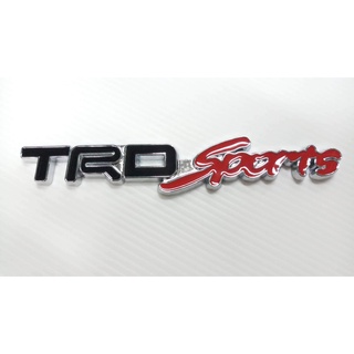 B.S.D โลโก้โลหะ  TRD sports 13.5×1.5 cm