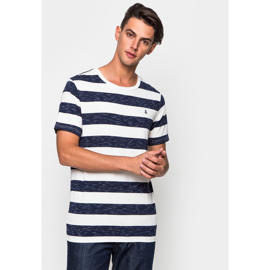 SY03 เสื้อยืด Nautical Drawing Striped (L)