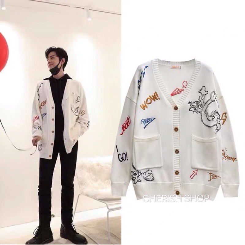 CHERISH (พร้อมส่ง) C41 เสื้อคลุม คาร์ดิแกน Tom and Jerry งานปักคุณภาพ เซียวจาน ปรมาจารย์ลัทธิมาร
