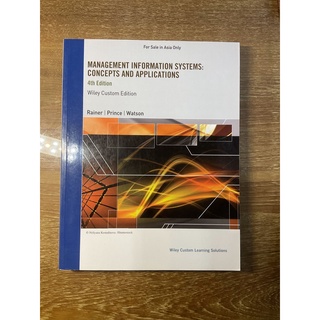 Management Information Systems: Concept And Applications (Wiley Textbook)