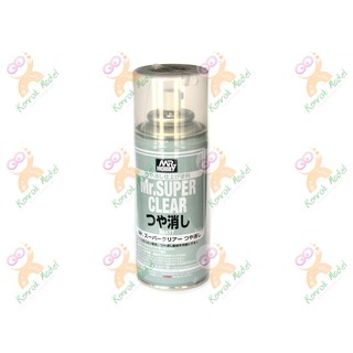 สเปย์เคลือบด้านสูตรทินเนอร์ B514 Mr. Super Clear FLAT Matte Matt 170ml Sealant Spray