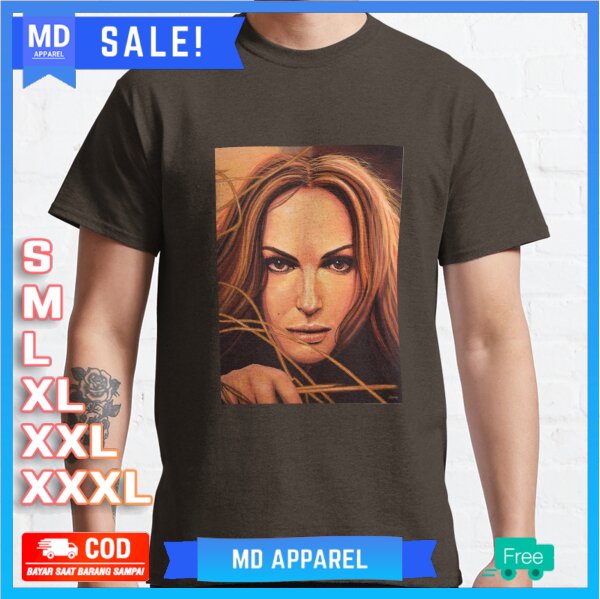 เสื้อยืดพรีเมี่ยมภาพวาด Natalie Portman