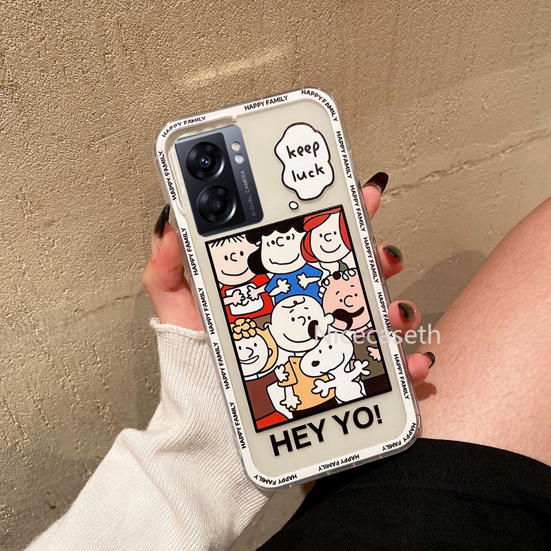 In Stock Soft Casing New เคส OPPO A77 5G A57 A96 4G 2022 Hot Sale Phone Case เคสโทรศัพท Cartoon Fun Snoopy Pattern TPU Phone Back Cover
