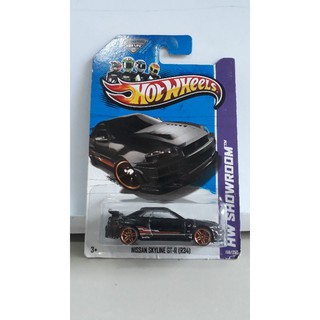 รถเหล็ก Hotwheels NISSAN SKYLINE GT-R (R34) สีดำ (ib016)