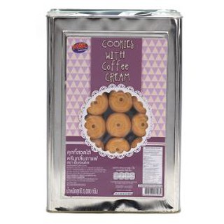 เอ็มแอนด์เค คุกกี้สอดไส้ครีม กลิ่นนกาแฟ ขนาด 5000กรัม M&amp;K COOKIES WITH COFFEE CREAM 5KG