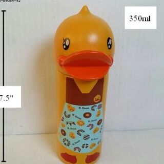 กระติกเก็บร้อน เย็น บีดั๊ก B.duck ข้างในเป็นสแตนเลส ขนาดจุ 350ml ขนาดสูง 7.5 นิ้ว