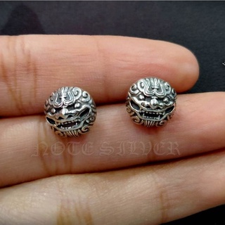 ต่างหูเงินแท้หน้าสิงโตจีน Sterling Silver 925 NSER2608