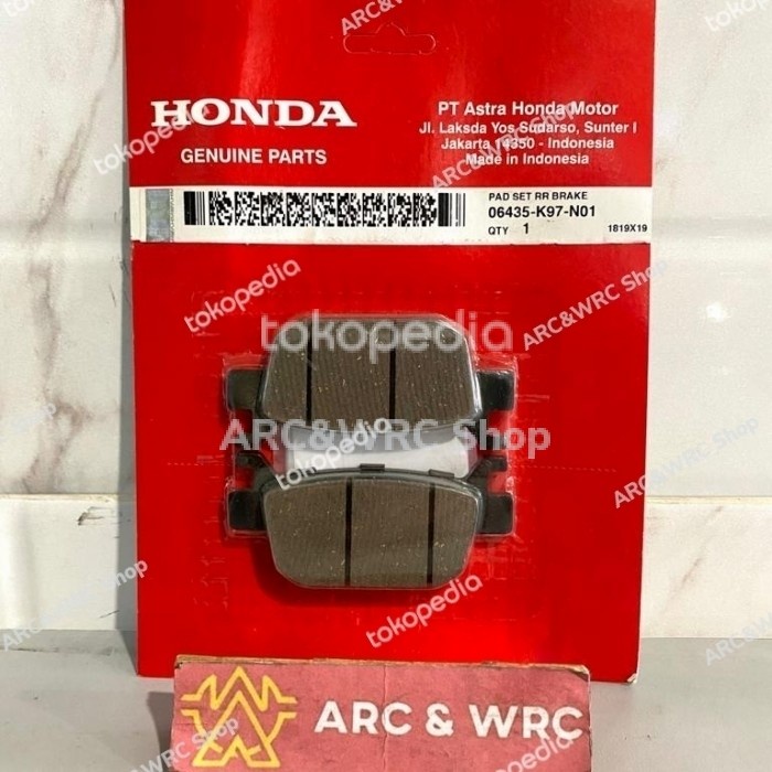 ผ้าเบรคหลัง / ชุดแผ่นรอง RR / PCX 150 / ADV 150 / PCX 160 // 06435K97N01