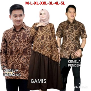 Maura Couple - Sania Ruffle Batik Couple JUMBO ori Ndoro jowi DNT Shopee Guarantee -Olo