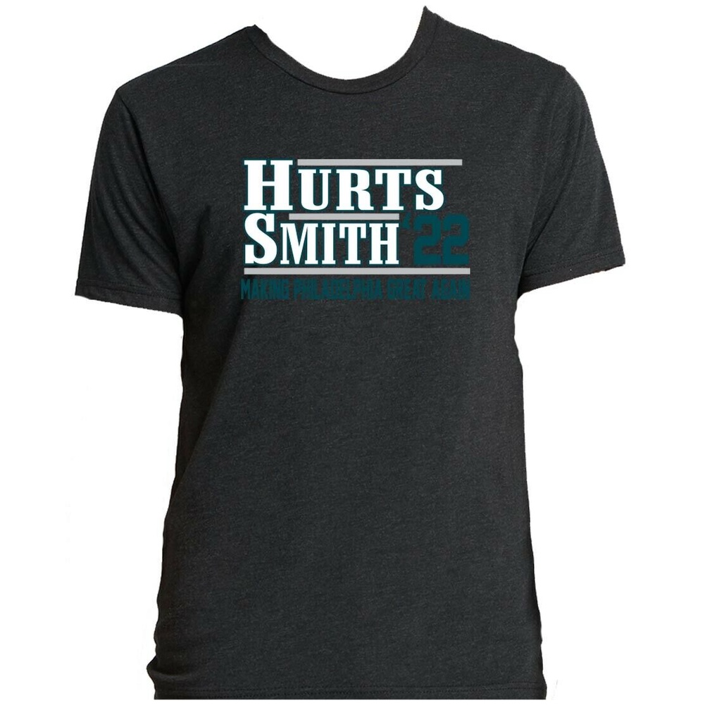 Triblend Jalen Hurts Devonta Smith Philadelphia Eagles Philly เสื้อยืด