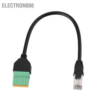 Electron000 Rj45 Male Jack To 8 Pin อะแดปเตอร์สายเคเบิ้ลเชื่อมต่อ