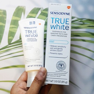 70% OFF ราคา Sale!! โปรดอ่าน EXP: 09/22 ยาสีฟัน เซ็นโซดายน์ True White Toothpaste, Mint 85 g (Sensodyne®)