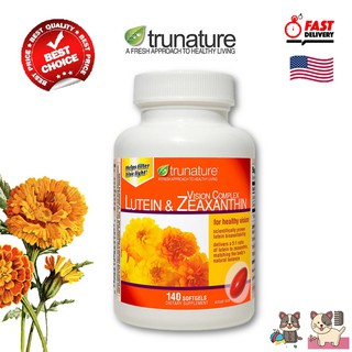 Trunature Lutein&amp;Zeaxanthin vision Complex 25mg lutein&amp;5mgzeaxanthin 140 softgels