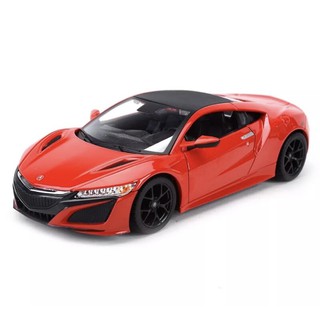 โมเดลรถเหล็กAcura NSX ปี2018 สเกล1:24 รายละเอียดสวยสมจริงประตูข้างสามารถเปิดปิดได้เป็นงานโมเดลสำหรับตั้งโชว์