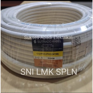 Nym สายเคเบิลเดี่ยว 3X2.5 3X2.5 เมตร SUTRADO SNI Equivalent To ETERNA EXTRANA SUPREME