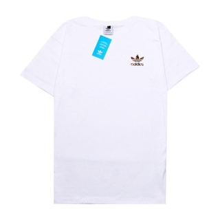 Adidas เสื้อยืด พิมพ์ลายโลโก้ Treefoil ขนาดเล็กS-5XL