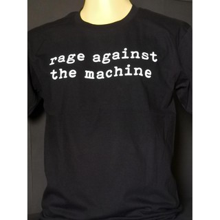 เสื้อวงนำเข้า Rage Against The Machine LOGO RATM Nu Metal Hiphop Rock Rap Retro Style Vintage T-Shirt