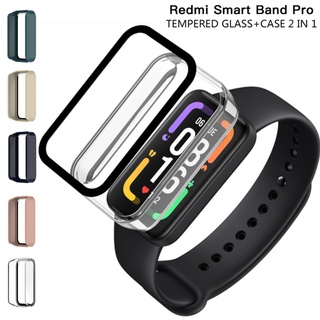 เคสนาฬิกาข้อมือ แบบกระจก ขอบแข็ง ป้องกันหน้าจอ สําหรับ Xiaomi Redmi Smart Band Pro/ Redmi Band Pro