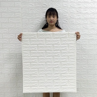 วอลเปเปอร์ 3 มิติ มีกาวในตัว 35*30cm หนา 3mm wallpaper วอลเปเปอร์ติดผนัง​ พร้อมส่ง วอลเปเปอร์ติดผนัง 3 มิติ