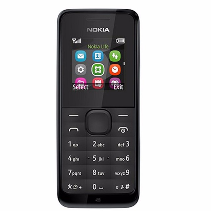 โทรศัพท์มือถือโนเกีย ปุ่มกด  NOKIA 105 (สีดำ)  3G/4G รุ่นใหม่ 2020