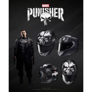 หมวกกันน็อค HJC model RPHA-11 Punisher MARVEL