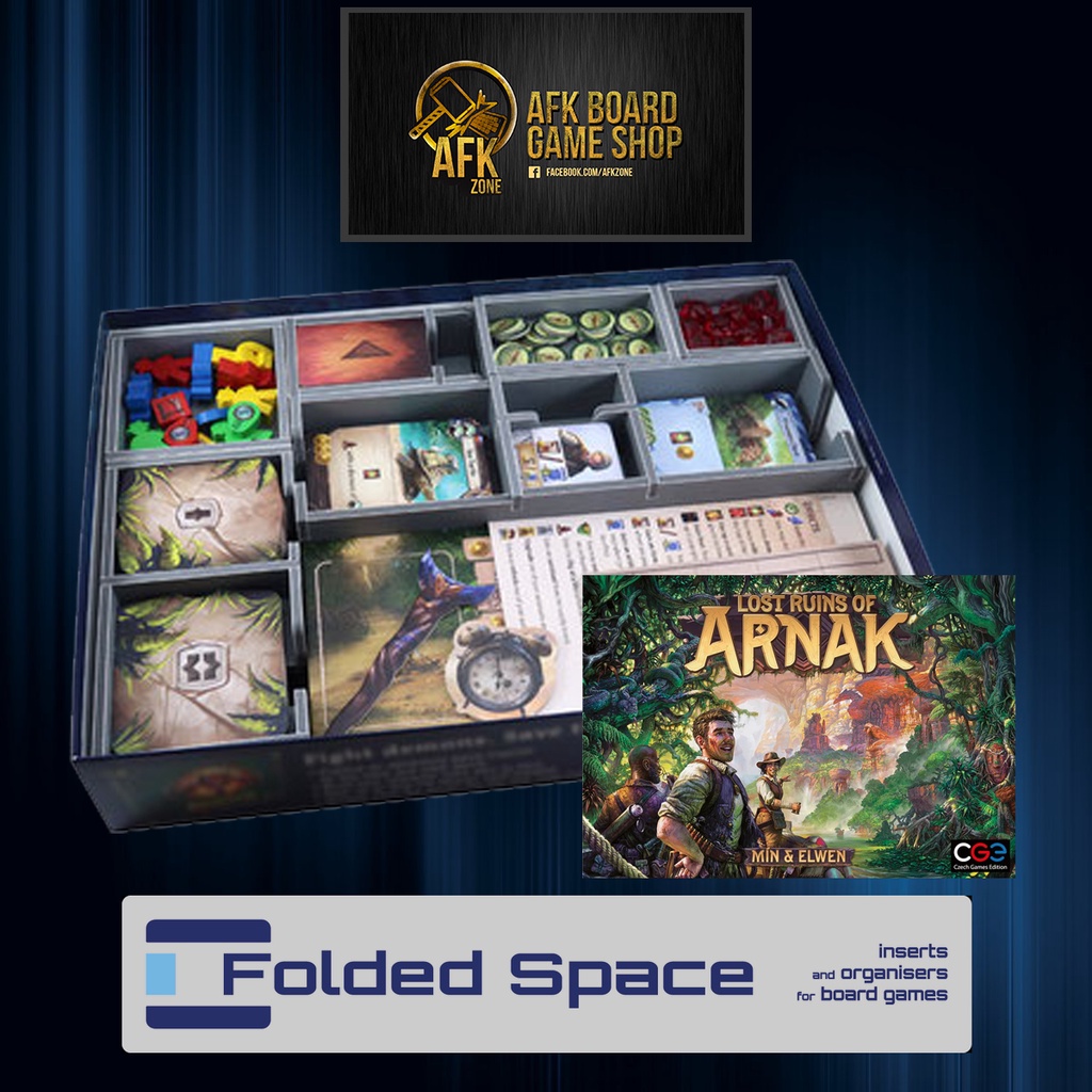 Lost Ruins of Arnak Core Box  Folded Space Insert - Board Game - บอร์ดเกม