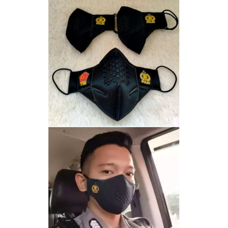 Tomo Mask TNI POLRI LOGO TNI POLRI มาสก์ล่าสุด นุ่มและหนา หน้ากากขี่จักรยาน