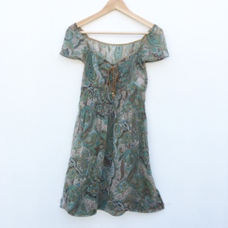 Pattern Boho Dress เดรสซีทรู