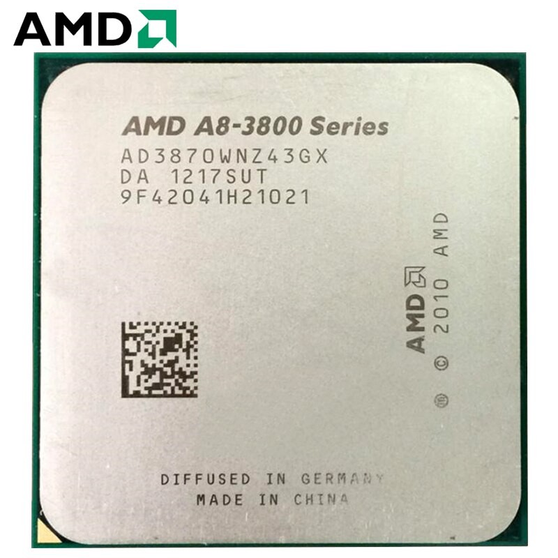 AMD A8-Series A8-3870K 3 GHz Quad-Core Processor Socket FM1 CPU AD3870WNZ43GX