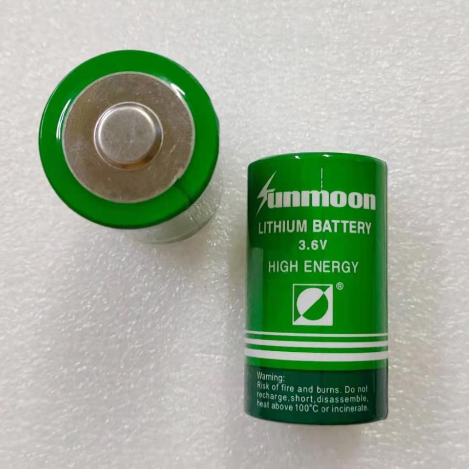 ❈✌Sun and Moon ER34615 3.6v แบตเตอรี่ D ประเภท 1 IoT เครื่องวัดก๊าซ เครื่องวัดการไหลของน้ำวน แบตเตอร