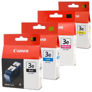 หมึก Canon BCI-3E Bk C M Y ขายโล๊ะ