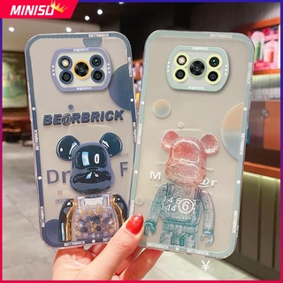 เคสซิลิโคน ลายหมีน่ารัก ป้องกันเลนส์กล้อง สําหรับ Xiaomi Mi 11 11T 10T Pro 11Lite Poco X3 Pro NFC GT M3 F3