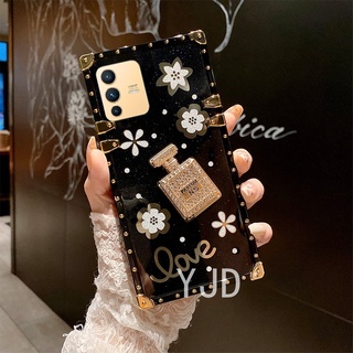 Yjd เคสโทรศัพท์มือถือ กันกระแทก ประดับเพชร สามมิติ สําหรับ Vivo V25 V25e