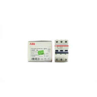 S203P-Z4 ABB MCB เซอร์กิตเบรกเกอร์ ABB รุ่น S203P-Z4 3P 4A 25kA 2CDS253001R0338