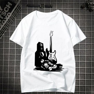 เสื้อยืดโอเวอร์ไซส์เสื้อยืดลาย Black and White 06S-3XL