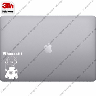 minion whaaa? สติ๊กเกอร์ 3M ลอกออกไม่มีคราบกาว  Removable 3M notebook labtop sticker, สติ๊กเกอร์ตกแต่ง โน๊ตบุ๊ค