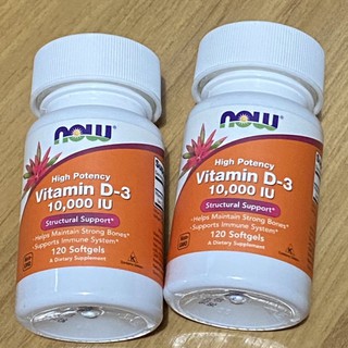 Nows Foods Vitamin D3 10,000iu 120 เม็ด