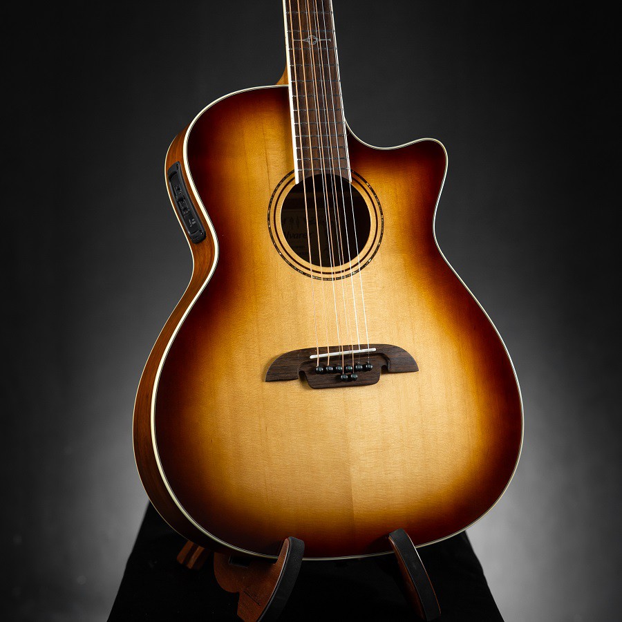 Alvarez AG60-8CESHB กีตาร์โปร่งไฟฟ้า 8 สาย สี "Shadowburst" สเปค (Solid Sitka Spruce / Mahogany) พร้