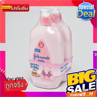 จอห์นสัน โลชั่น 500มล x 2 แพคคู่ชมพูJohnson baby lotion pink 500 ml x 2