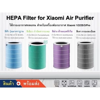 【KC】ไส้กรองอากาศ Xiaomi Hepa H13 Purifier Filter ไส้กรองxiaomi รุ่น2S 2C 2H Pro 3C 3H แผ่นกรองต้านเชื้อแบคทีเรีย