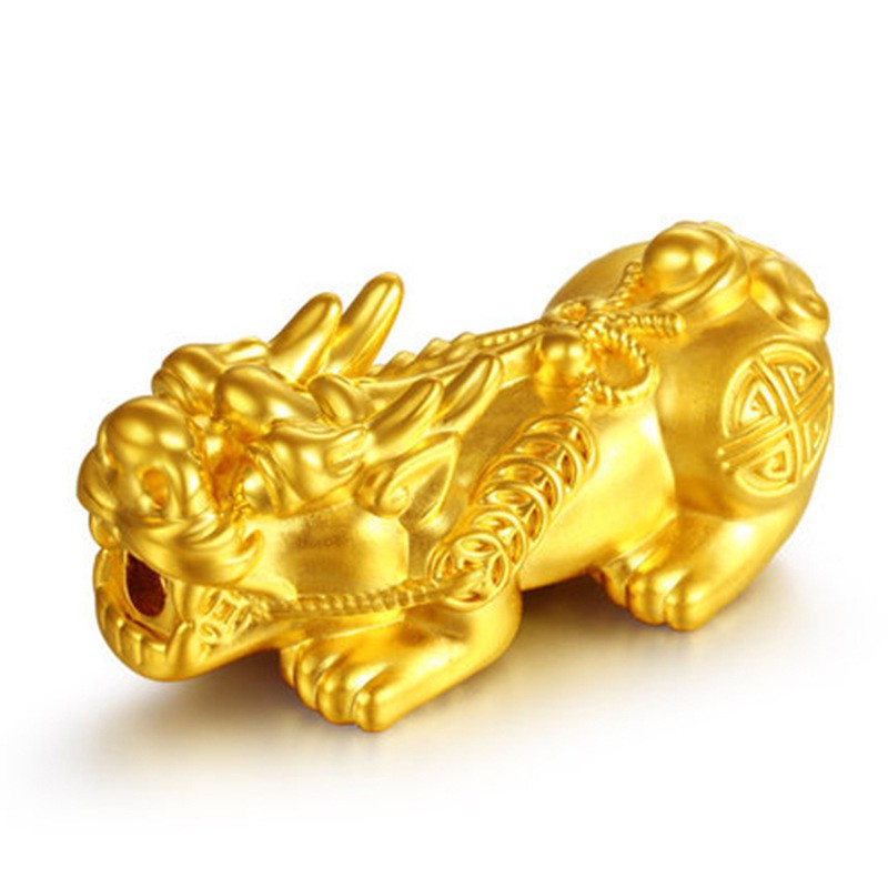 เครื่องประดับ สร้อยข้อมือ ชุบทอง 24K 3D Pixiu