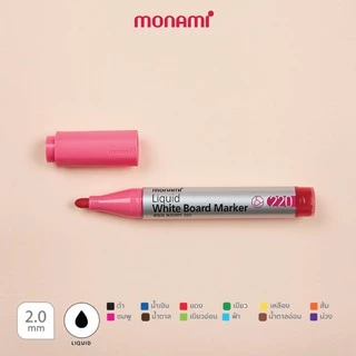 ปากกาไวท์บอร์ด ไร้กลิ่นฉุน โมนามิ ชุด 6 สี #220 Monami Sigmaflo White Board Marker [S24]